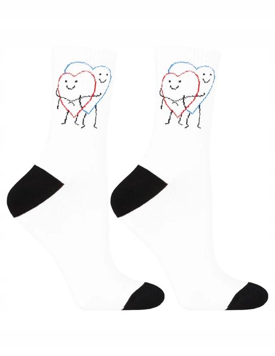 Skarpetki Damskie Walentynkowe Miłość Para 3Pary Prezent Moraj 35-38