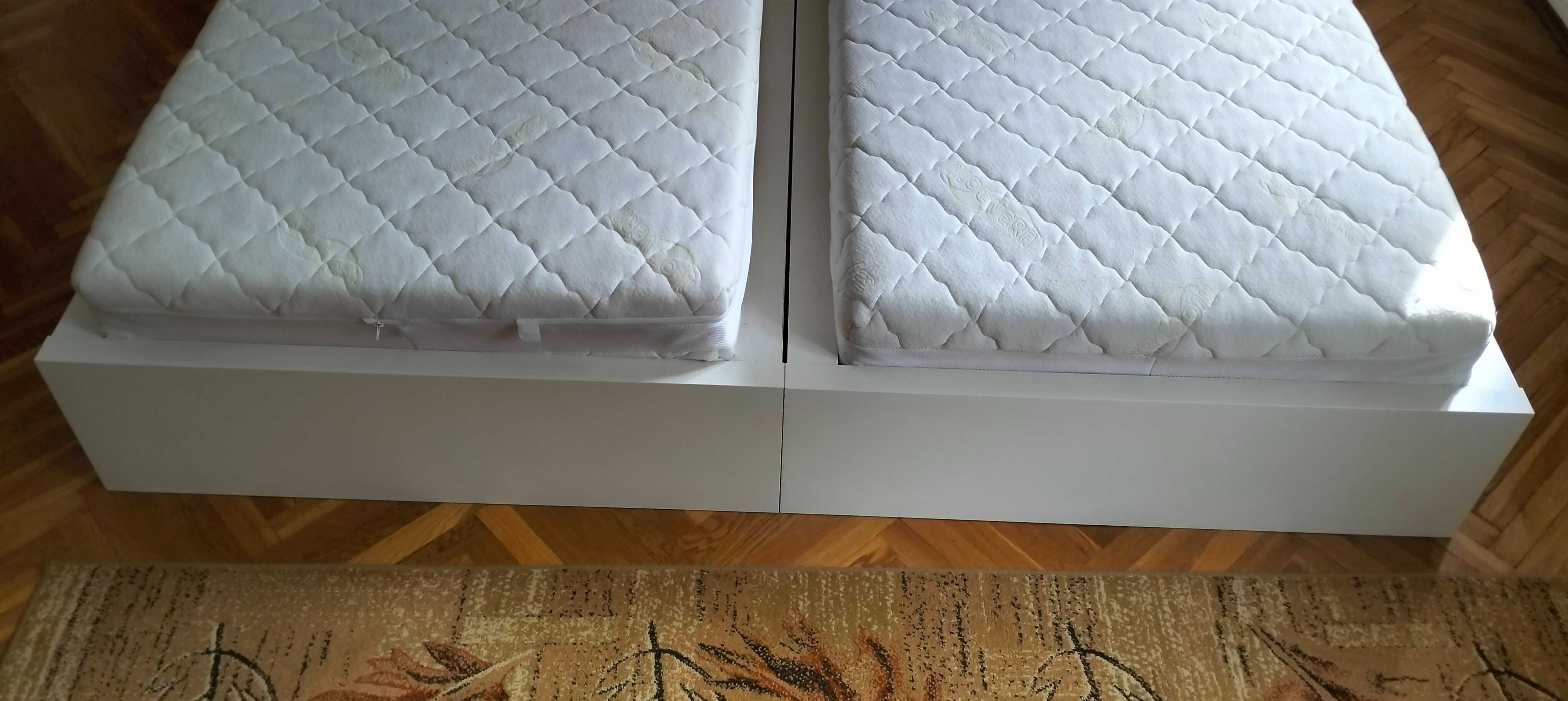 Łóżko 90x200 Ikea Malm ze stelażem 2x