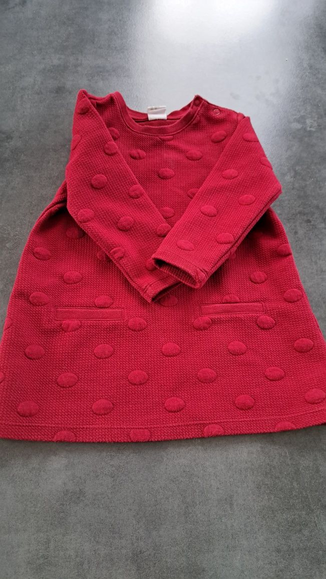 Czerwona sukienka H&M Święta