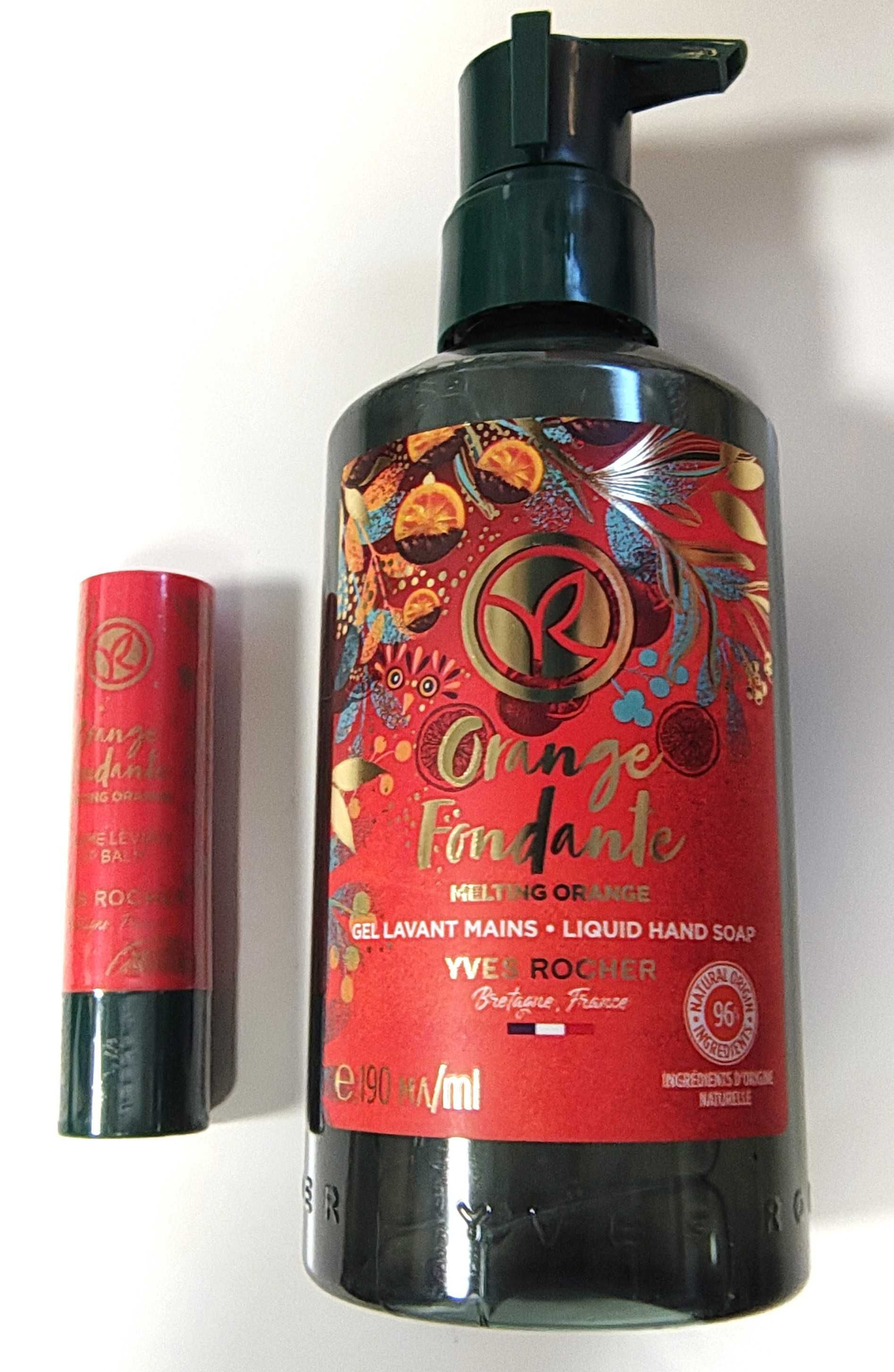 Yves Rocher Orange Fondante Pomarańczowe mydło w płynie 190ml +balsam