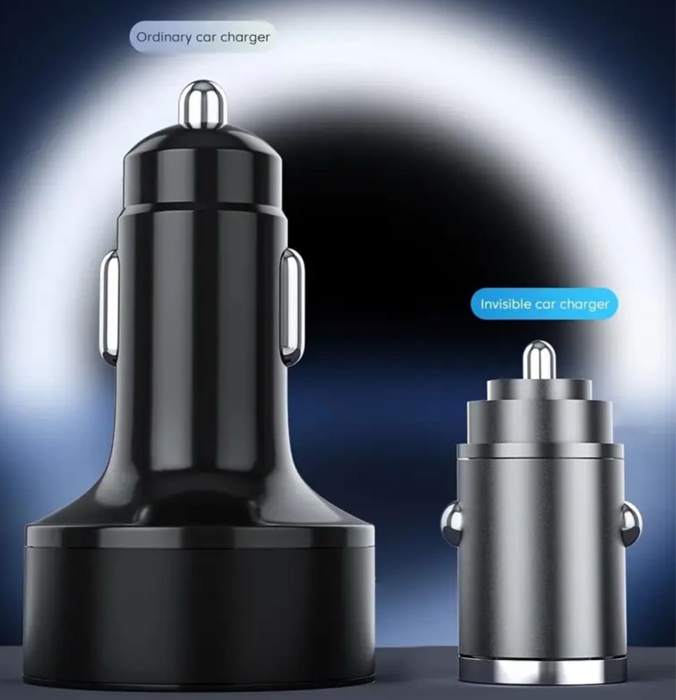 Адаптер для авто, швидка зарядка 36W | USB + Type-C