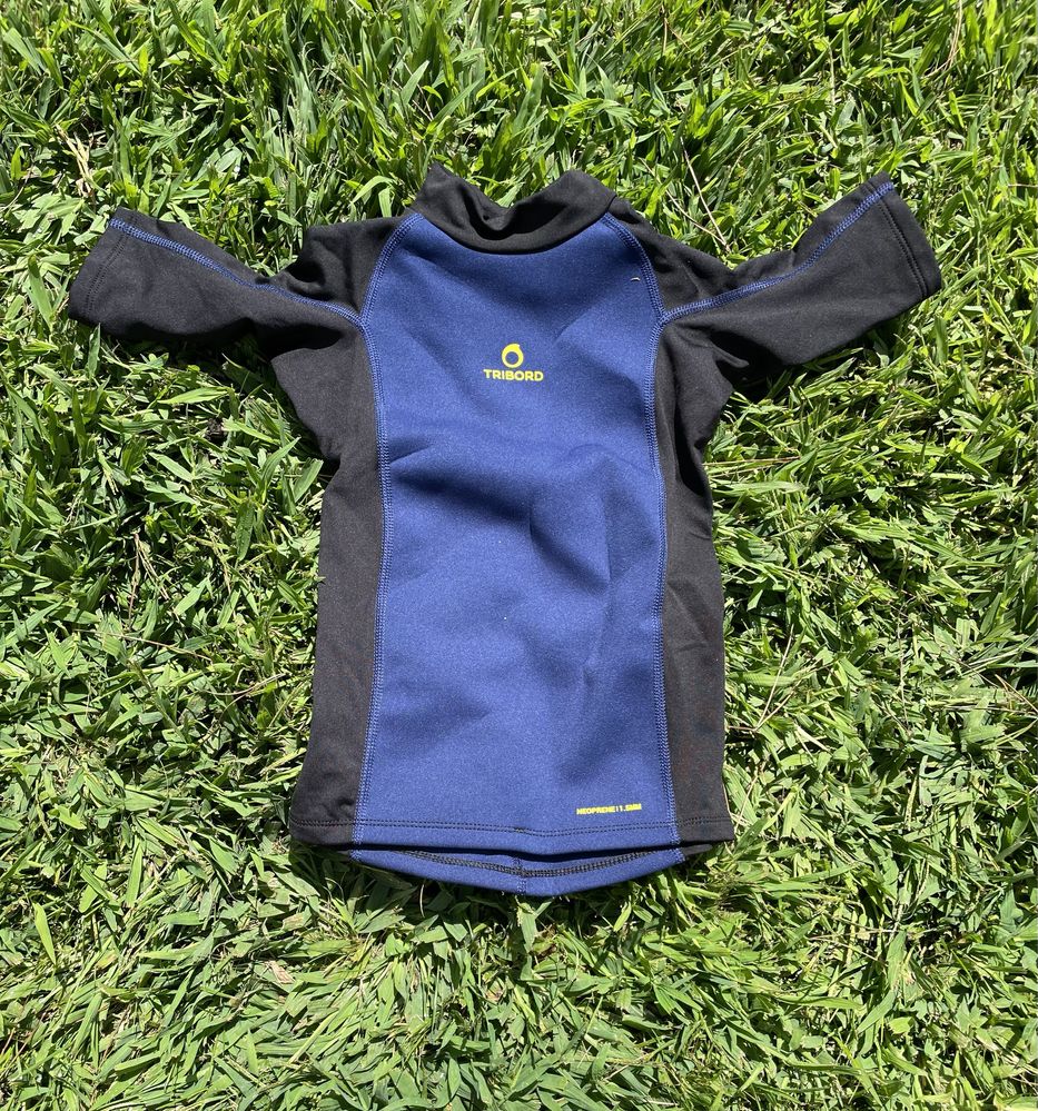 Licra solar criança surf térmica Tribord neoprene 1.5mm