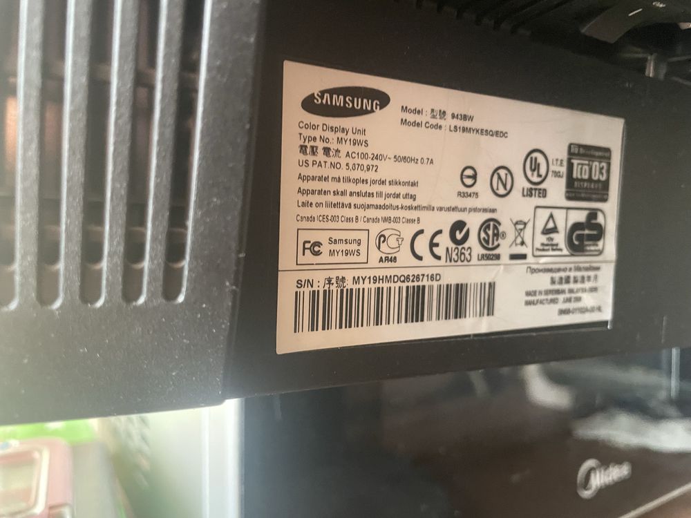 Монітор samsung 19”