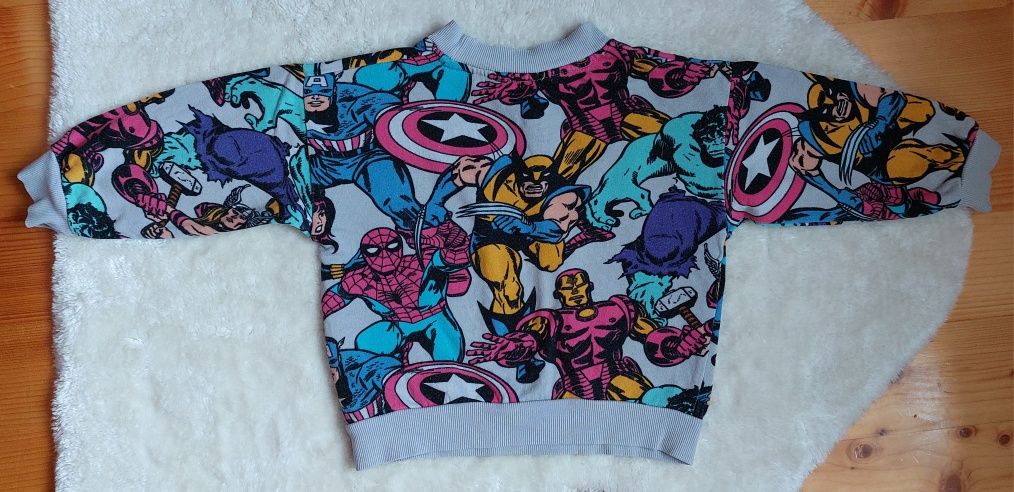 Bluza dziecięca z bohaterami Marvela H&M rozmiar 98-104