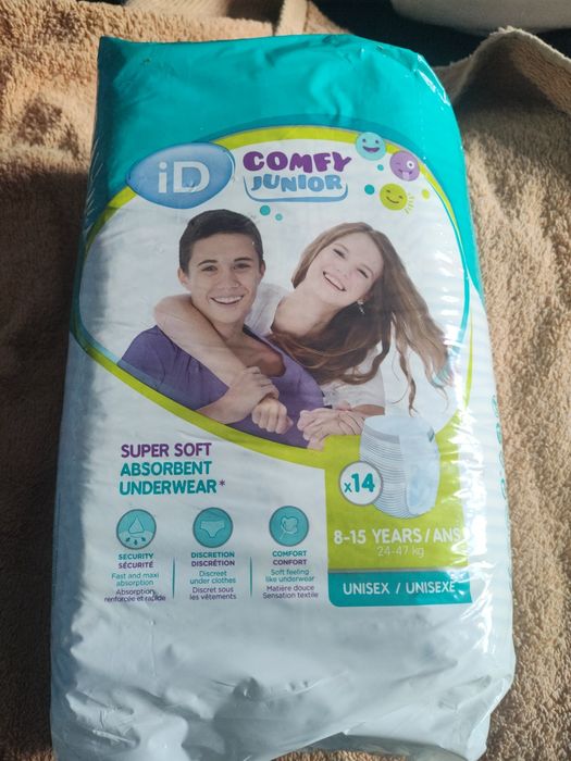 Pieluchomajtki id-comfy junior 8-15 lat nie drynites 27-47kg duże