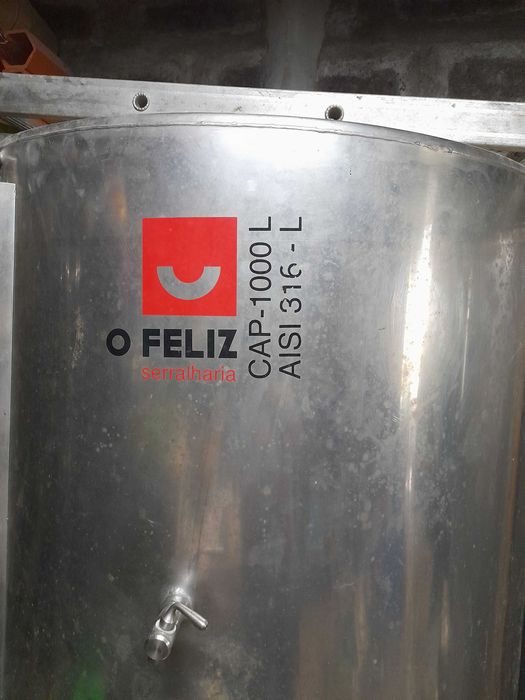 Cuba em Inox de 1000 Lts