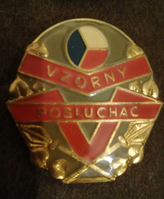 Czechosłowacka odznaka wzorowego studenta szkoły wojskowej