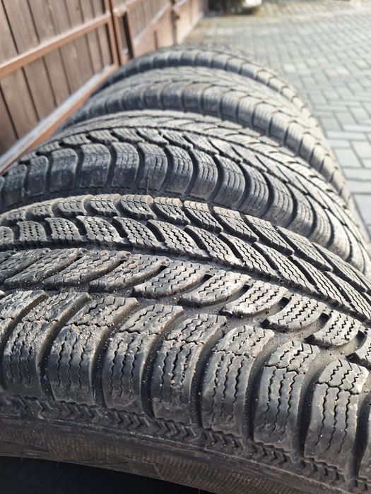 Cztery zimowe opony marki Dębica 185/65 R14