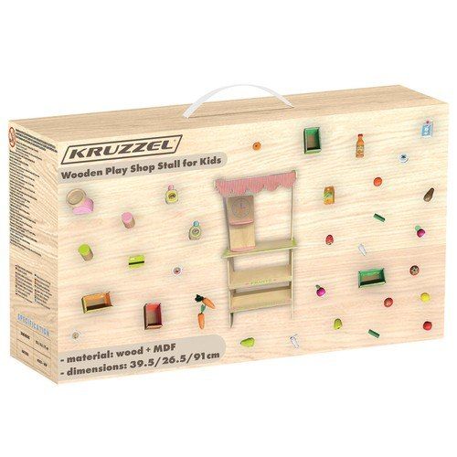 sklep market Stragan drewniany z akcesoriami Kruzzel 24888