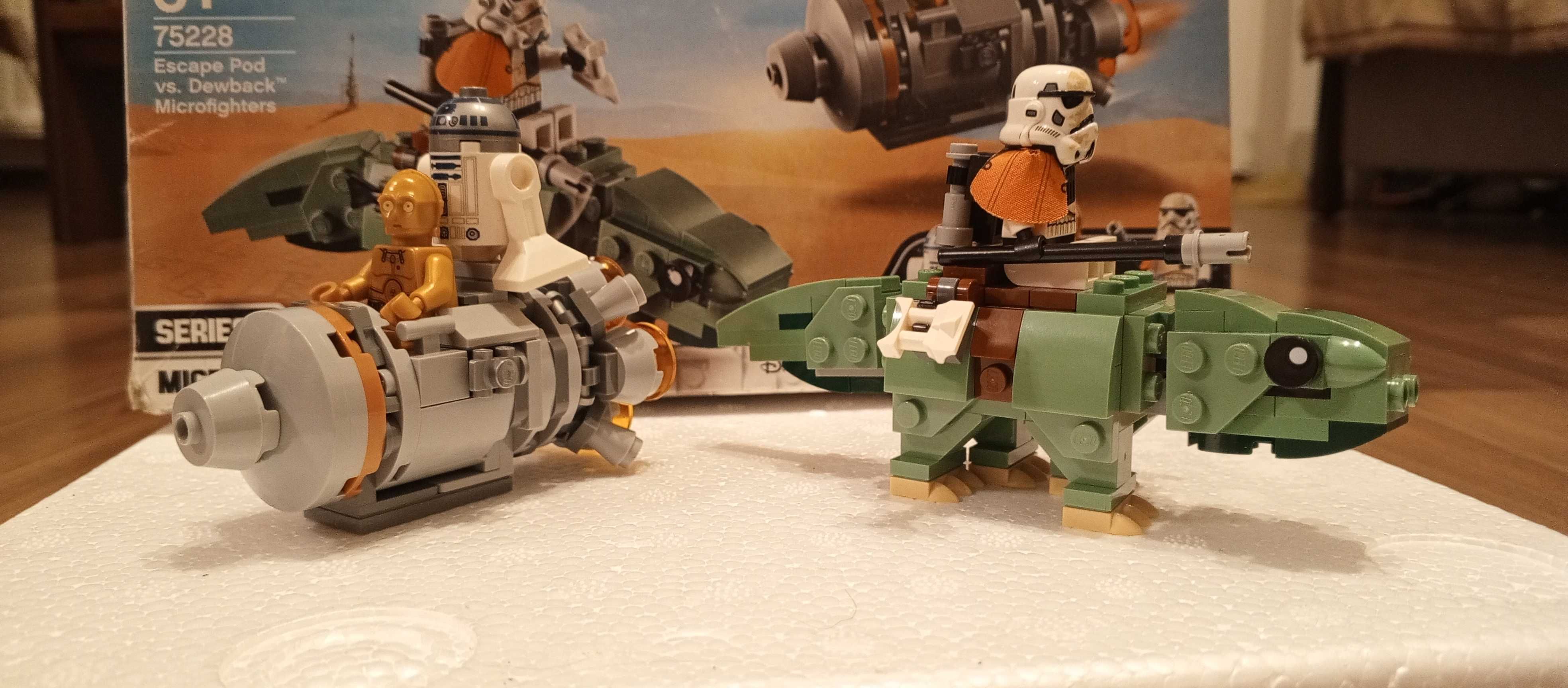 Lego Kapsuła ratunkowa vs dewback microfighters