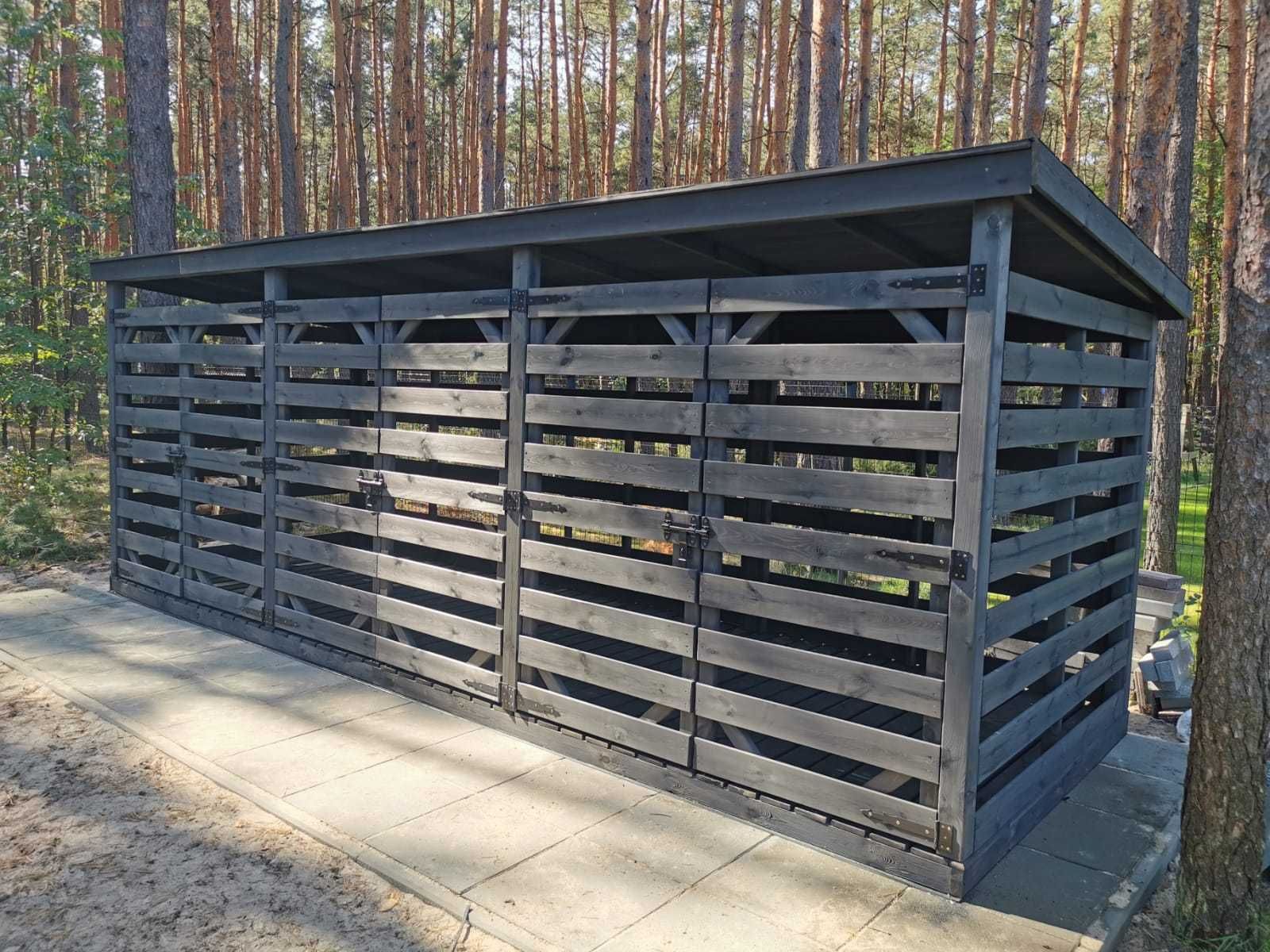 Dostępna od ręki! Drewutnia, 4x2m, składzik, drewno, domek ogrodowy