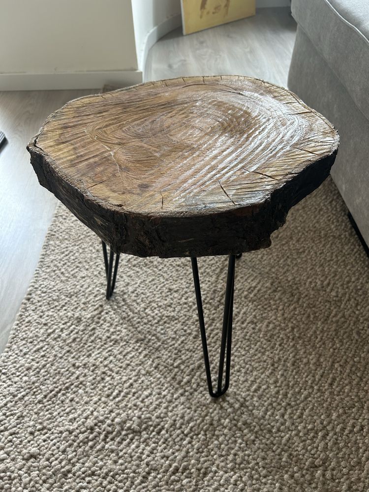 Mesa de apoio madeira ferro