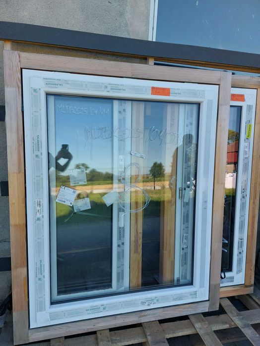 Nowe okno białe 120x150 cm fix OUTLET