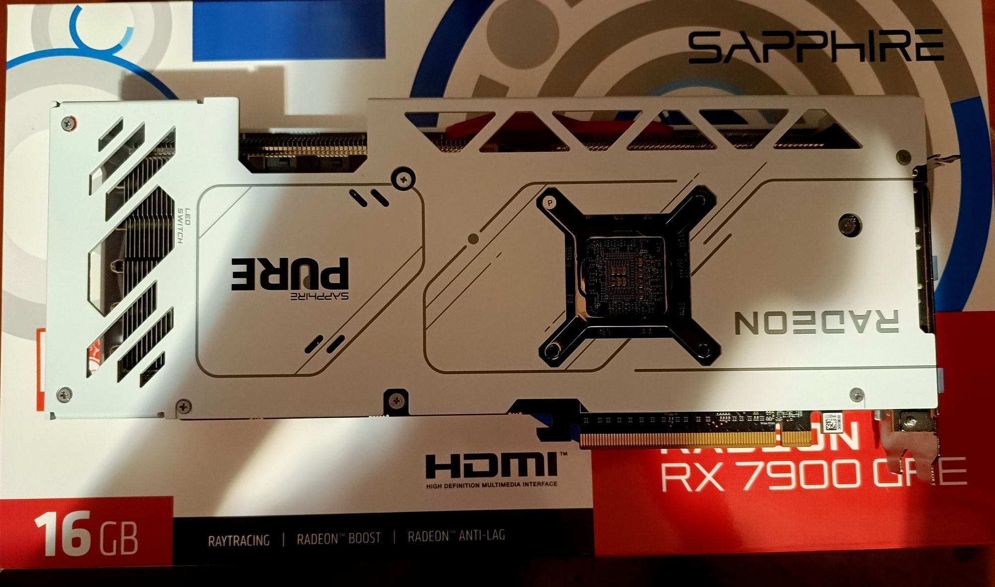 Видеокарта Sapphire PCI-Ex Radeon RX 7900 GRE PURE 16GB GDDR6 (256bit)