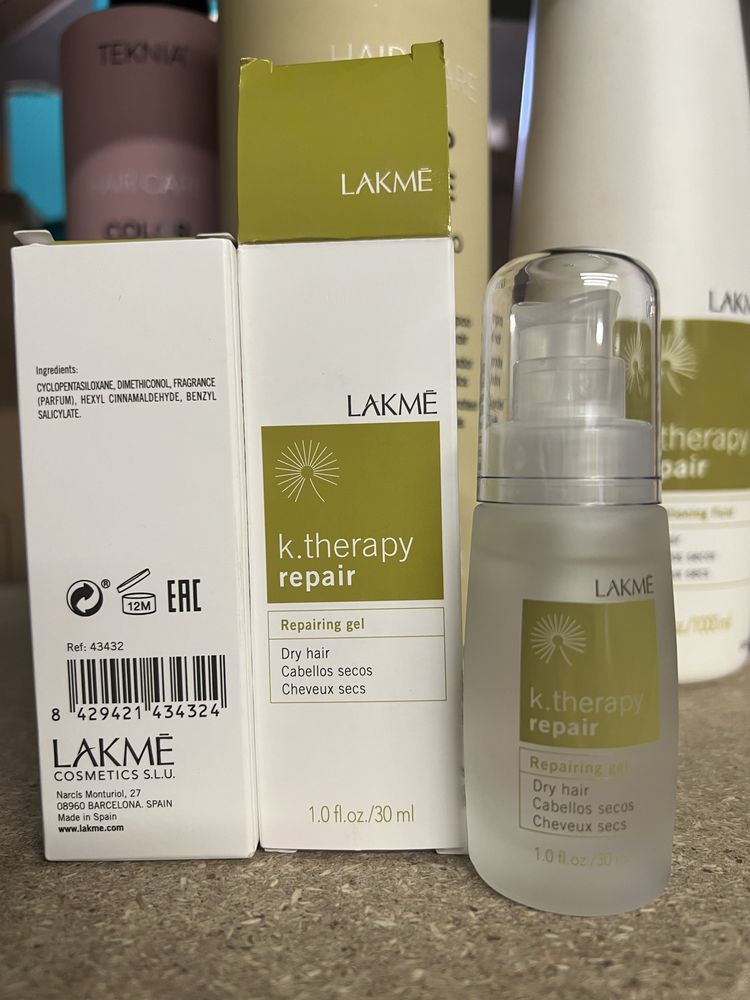 LAKME K.Therapy Repairing Gel Dry Hair гель для сухого волосся