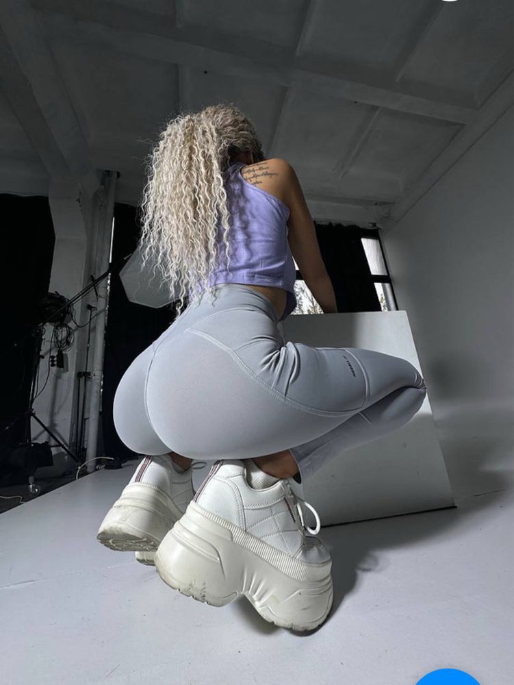 Нові Легінси Nebbia High Waisted Leggings Leg Day Goals Grey 248