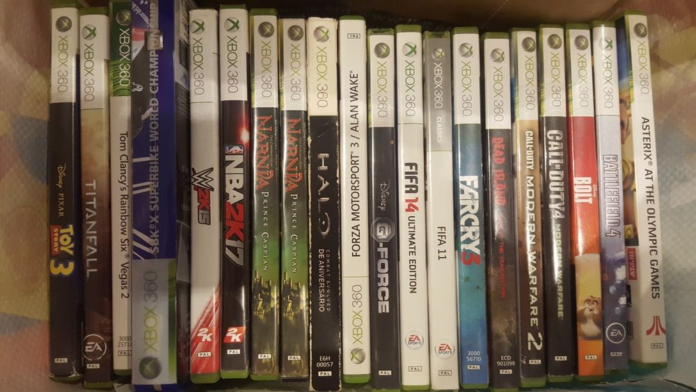 Jogos XBOX 360 (ver lista dos jogos disponíveis abaixo)