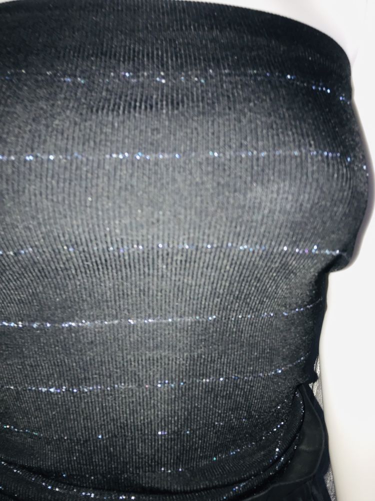 Super woskowane spodnie z zara z metki 34 + top Mango dobre na s i xs