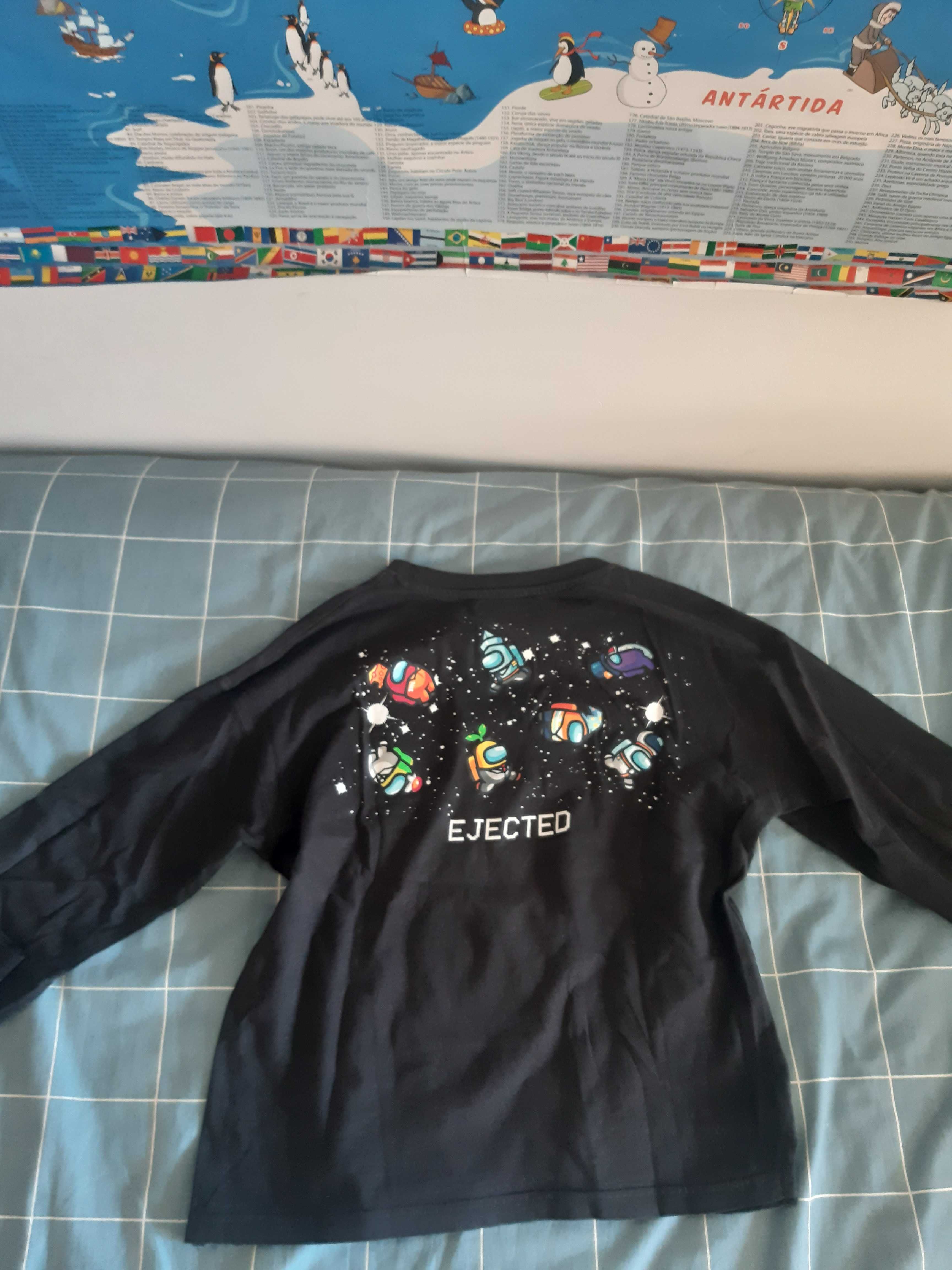 Tshirt manga comprida criança 10 anos