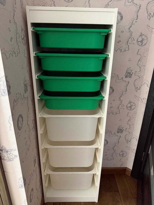 Стелаж з контейнерами для іграшок / речей IKEA TROFAST