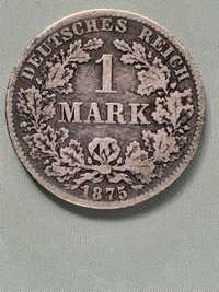 1 marka 1875 B srebro