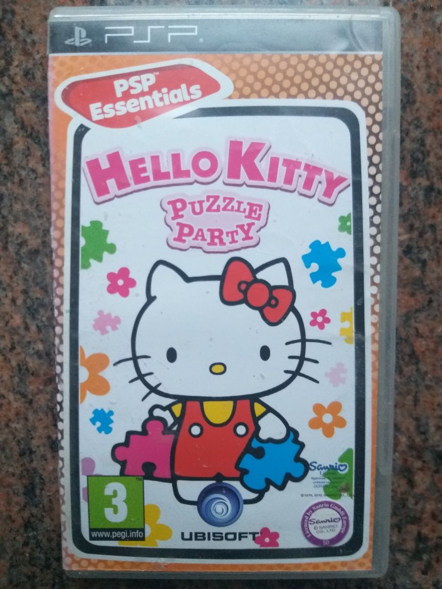 Gra Hello Kitty Puzzle Party PSP Play Station Portable pudełkowa płyta