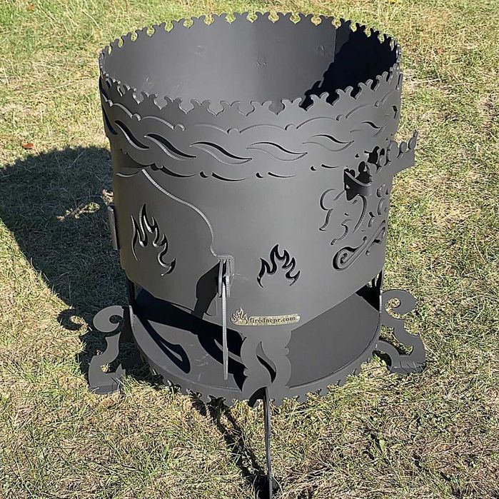 Печь под казан 12л "Бухара-2". Толщина 4мм, термостойкая краска