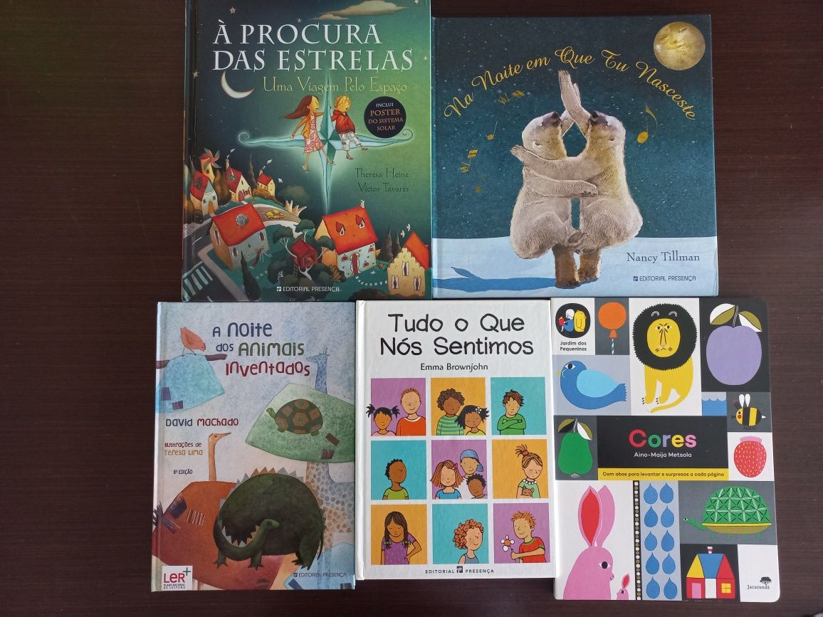 Livros infantis - animais, sentimentos, estrelas, cores