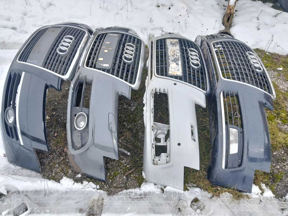 Audi A6 C6 zderzak przód kompletny maska błotnik przedni zderzak