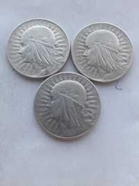 Moneta--5zł Głowa Kobiety-1932-34-srebro-nr2