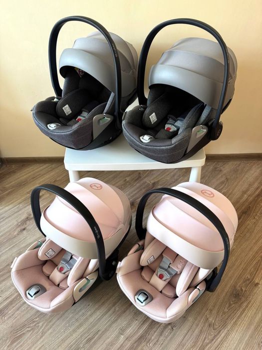 Cybex Cloud T Plus Cozy Beige, Off White,  Peach Pink, Mirage Grey