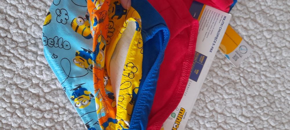 Majtki slipy chłopięce 5-pak MINIONKI roz. 110/116