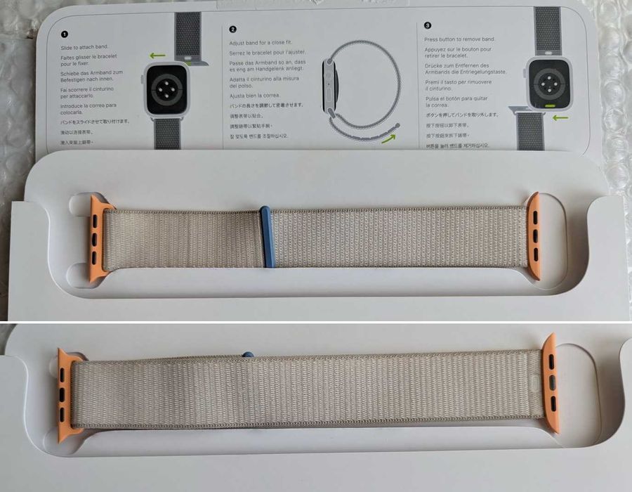 нові Ремінці 44 45 46 Apple плетений Braided Solo Loop, нейлоновий XL