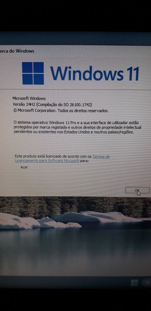 Portatil ACER windows 24H2
