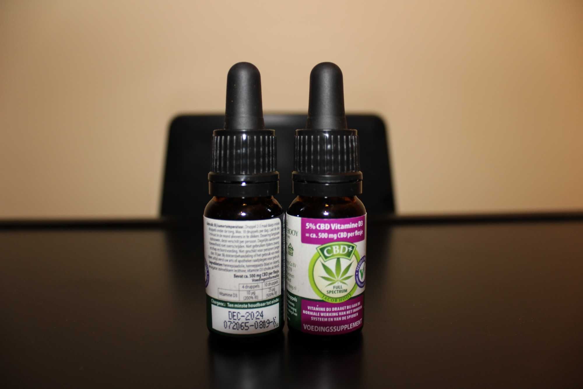 Jacob Hooy CBD Olej 5% + Witamina D3 (10ml)