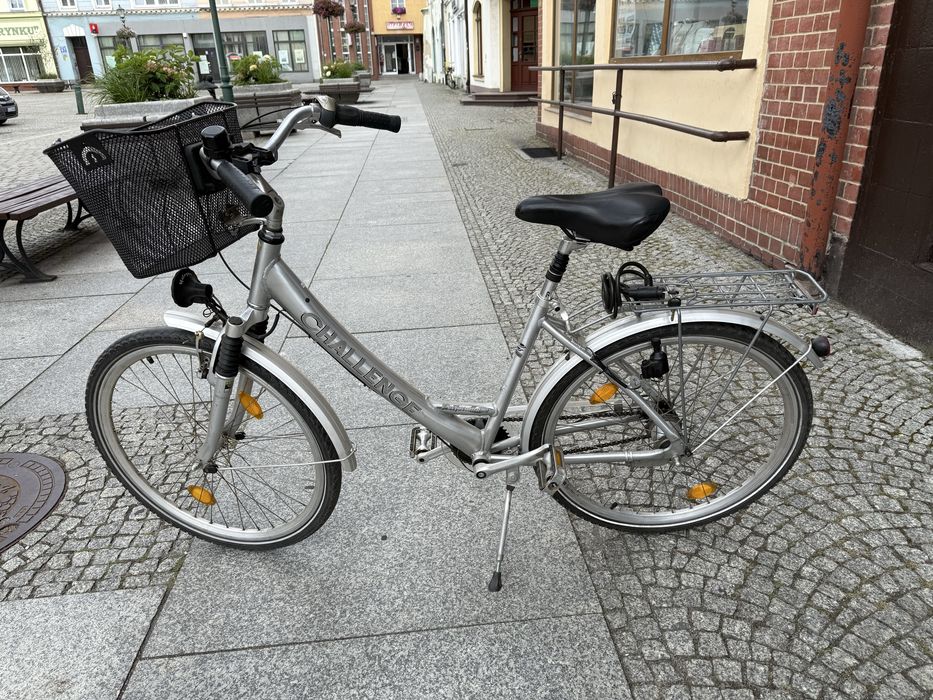 Rower damka z koszykiem