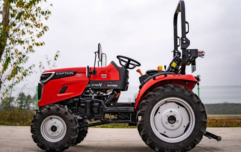 Traktorek captain 263 homologacja nowy 4x4 silnik mitsubishi kabina