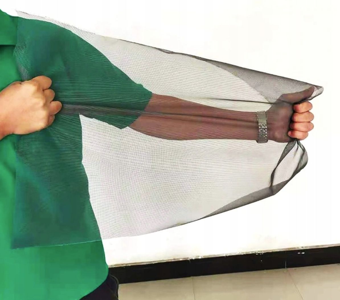 Moskitiera magnetyczna na drzwi okno 210 x 100 cm siatka z magnesem