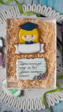 Zestawy na zakończenie roku szkolnego. Pierniki artystyczne. Upominek