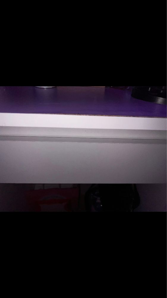 Toaletka biala lustro lampki