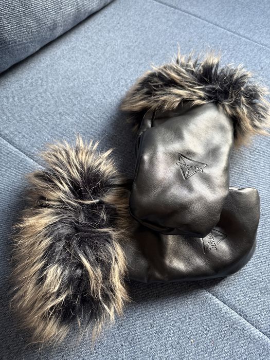 Mufki do wózka Junama z futerkiem, ocieplane na magnes