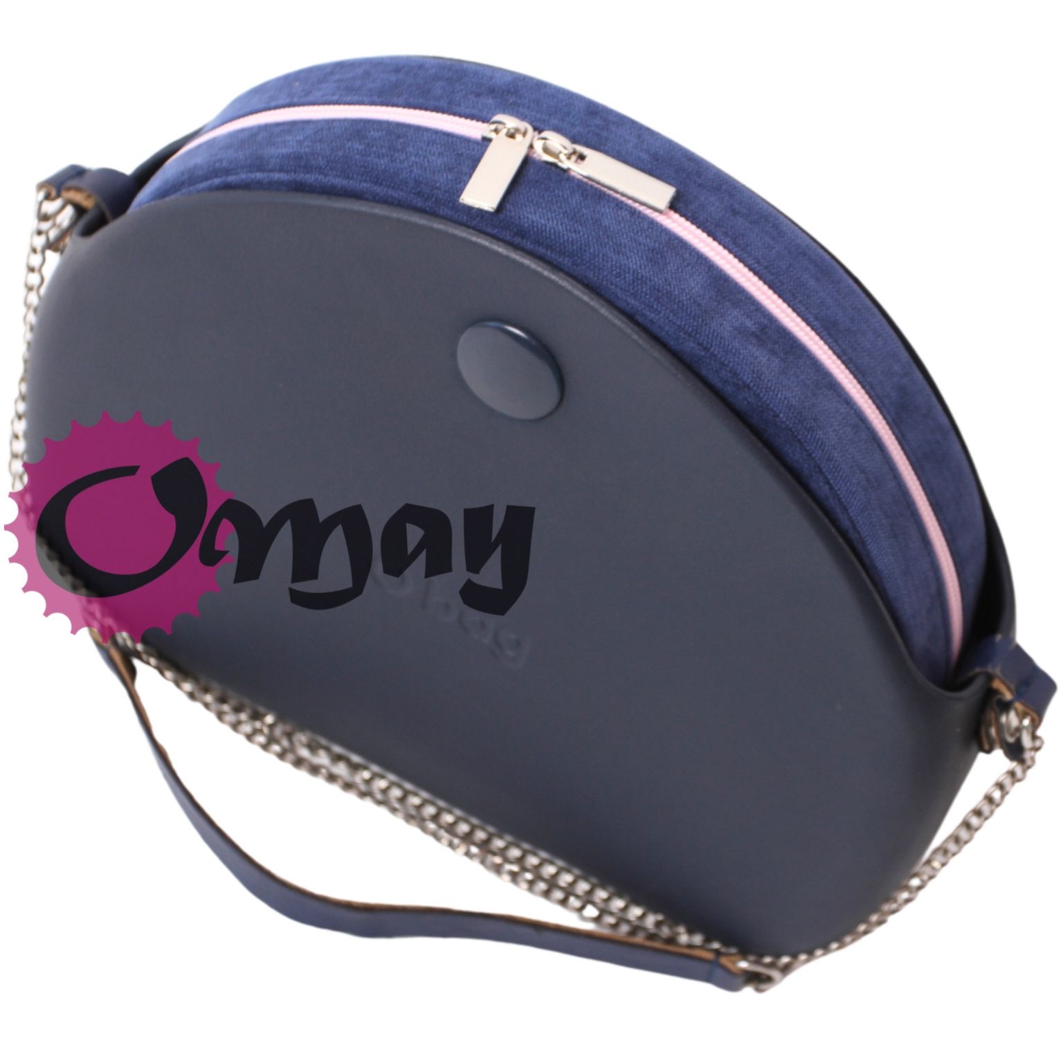 organizer do OBAG MOON LIGHT welur granatowy 2 kieszenie wkład OMAY