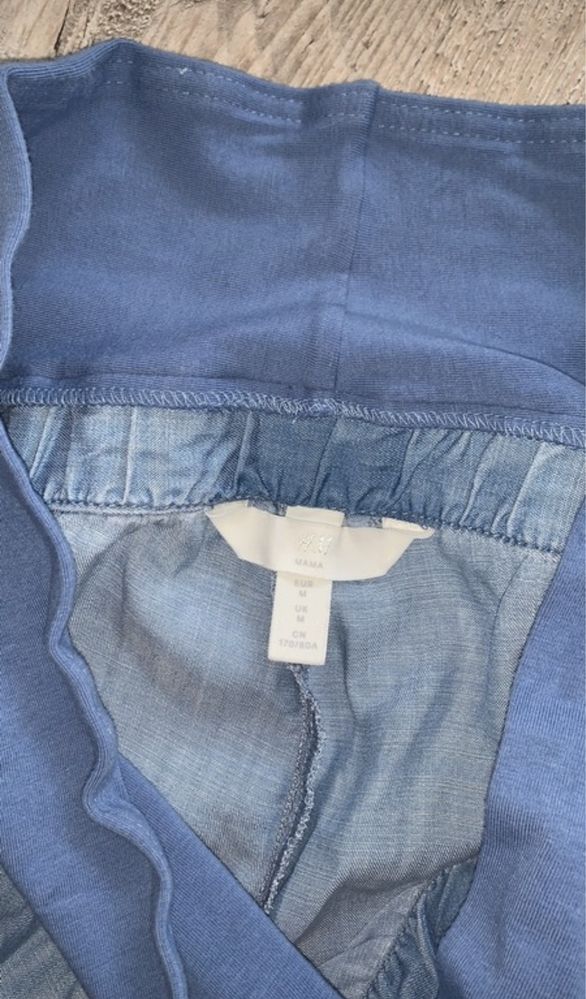 Spodnie ciążowe H&M Mama jeans lyocell tencel roz. M super wygodne