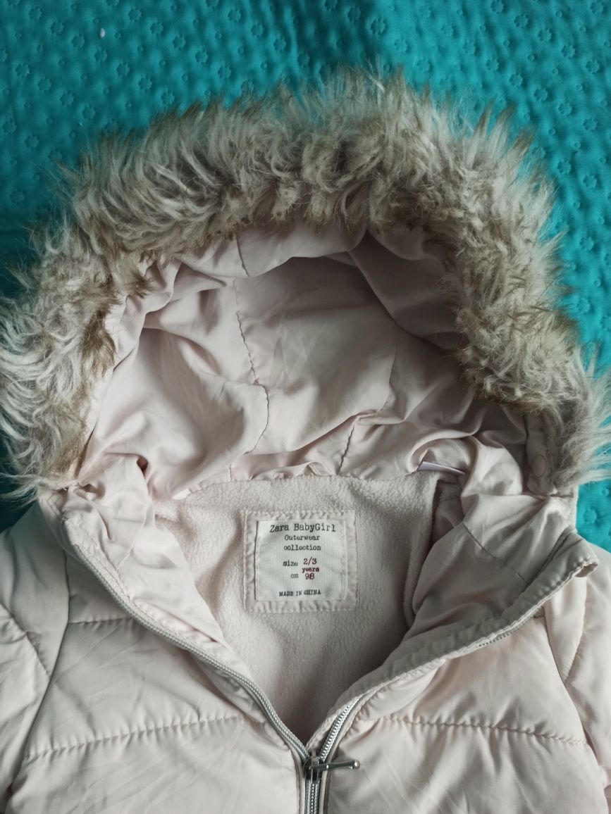Zara Babygirl kurtka jesienno-zimowa 2-3lata 98
