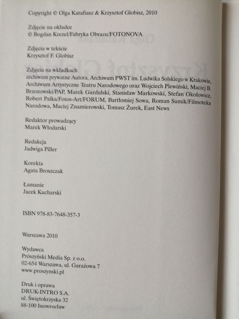 Krzysztof Globisz. Notatki o skubaniu roli - Olga Katafiasz