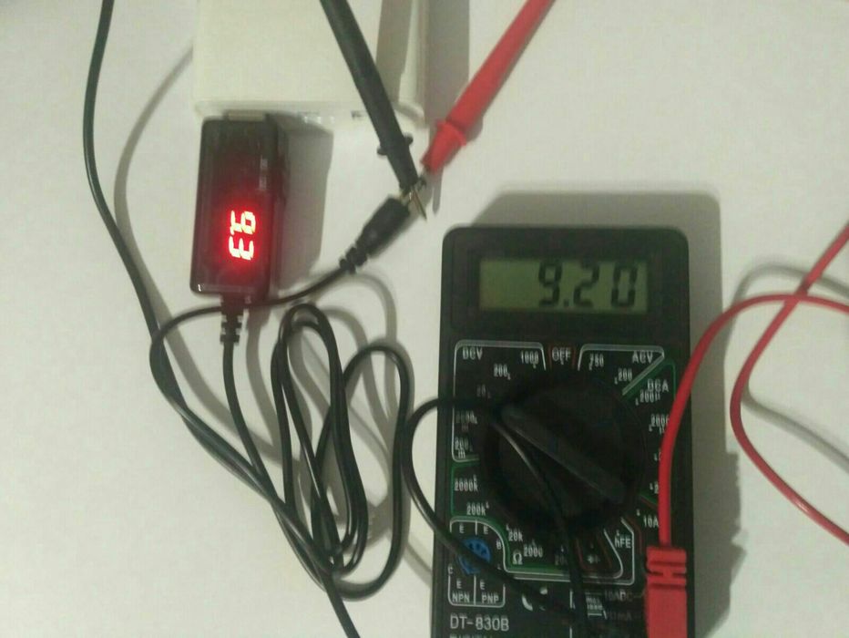 USB перетворювач напруги, кабель для роутера з дисплеєм на 9 або 12V