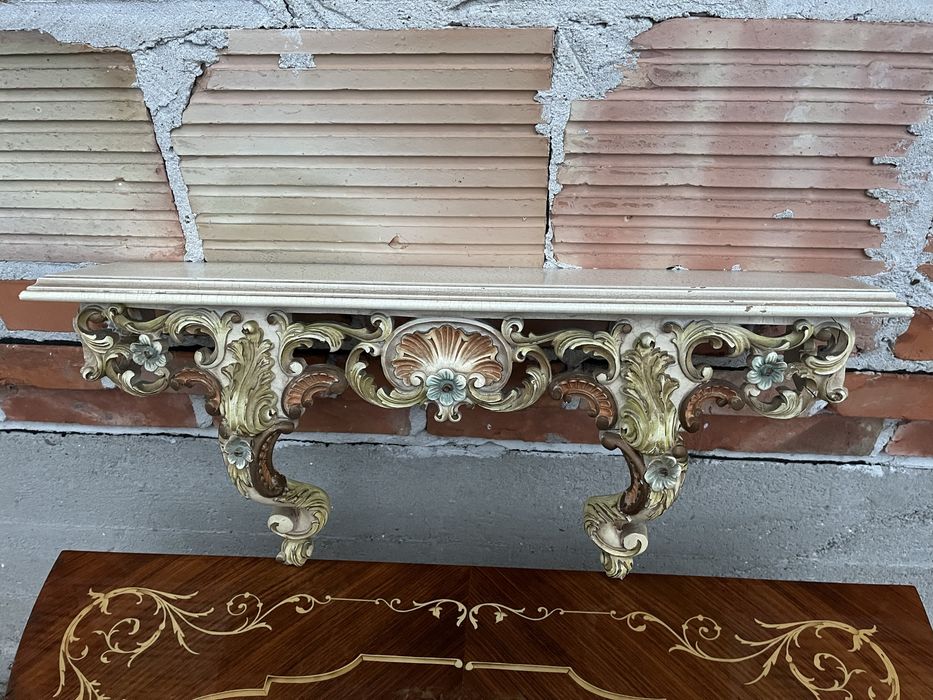 Konsolka półka antyk rokoko Vintage dokoracja pałacowy