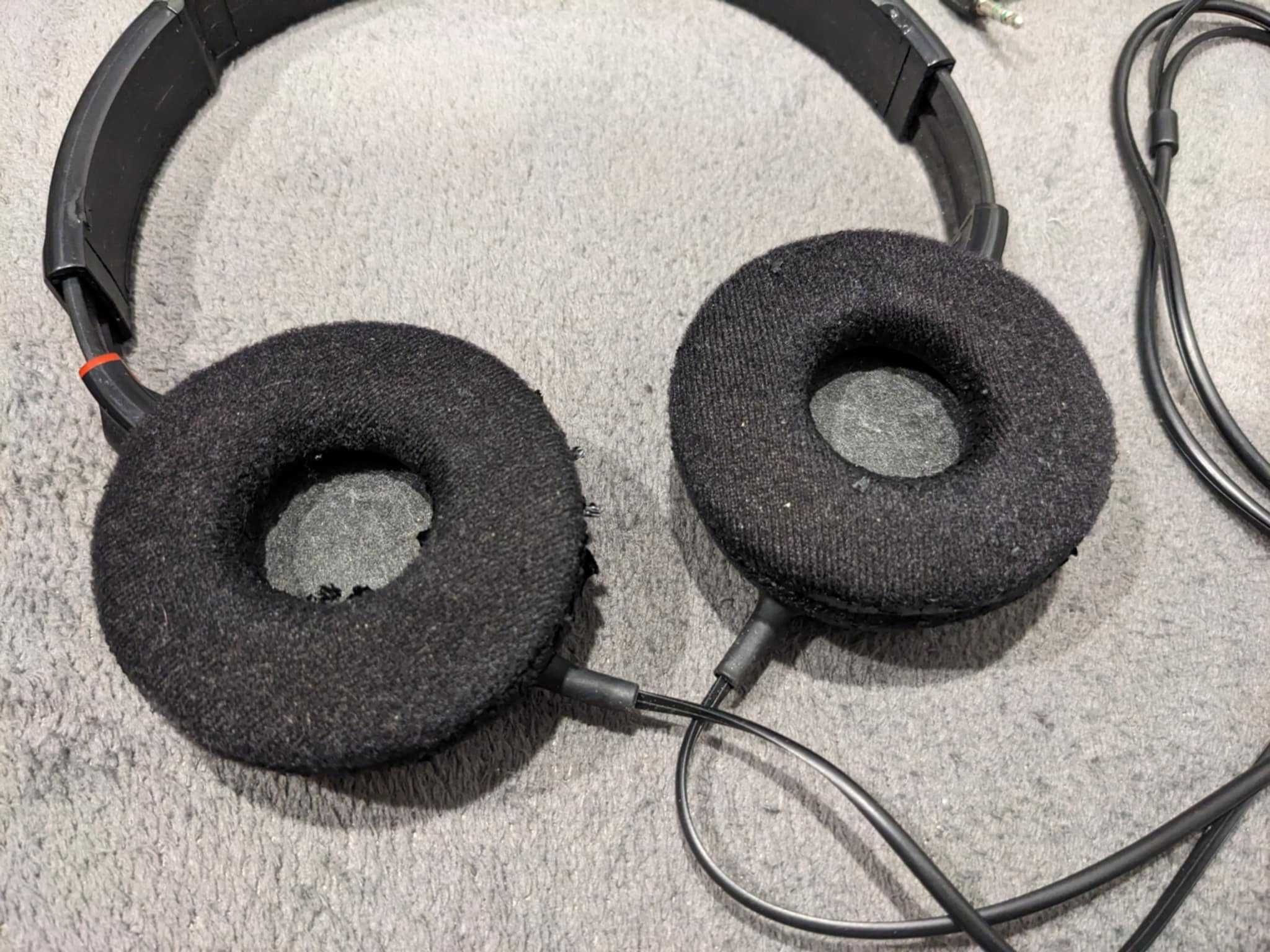 Słuchawki nauszne SONY MDR-ZX100 + zapasowe głośniczki