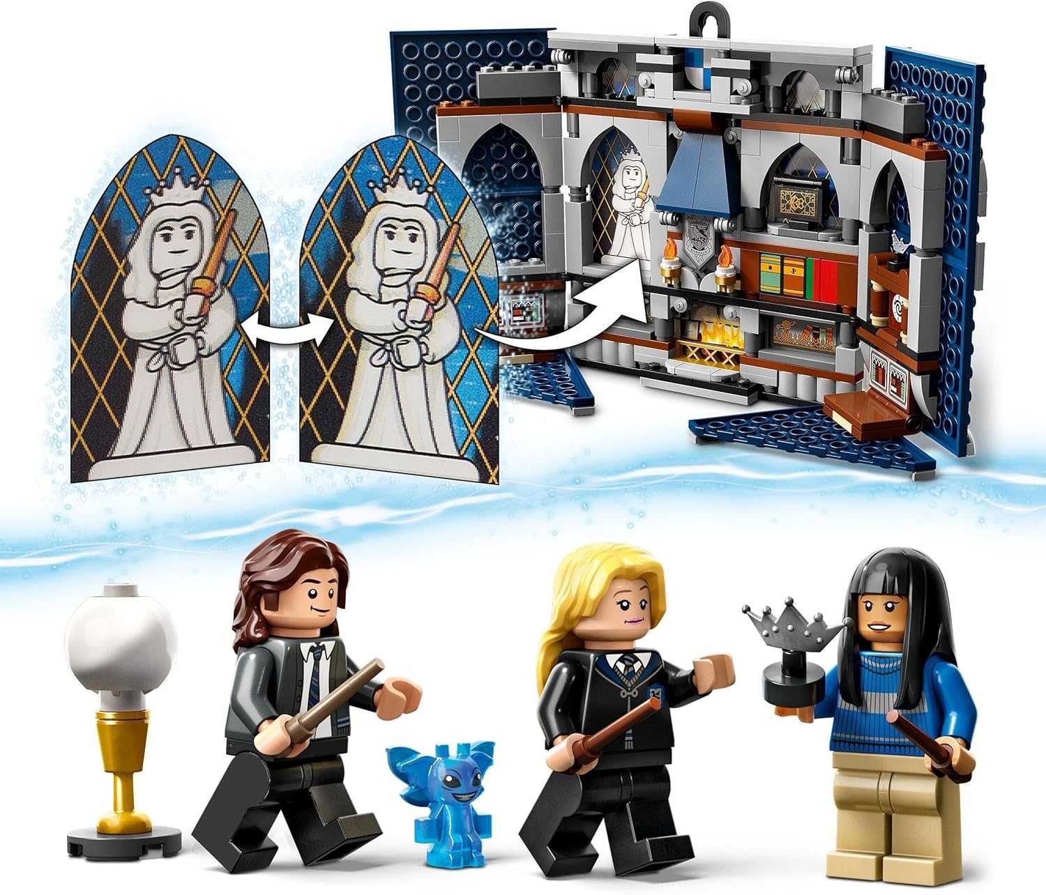 LEGO 76411 Harry Potter: Flaga Ravenclawu, Wspólny Pokój Zamku Hogwart