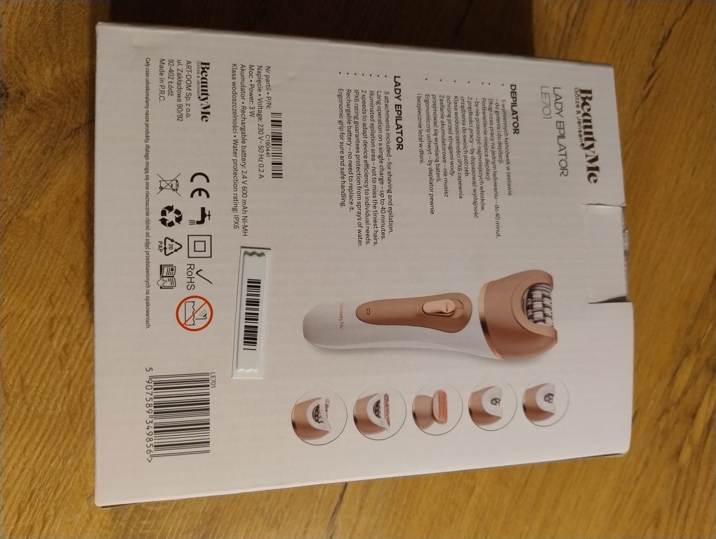 Depilator 2in1 BeautyMe - nowy